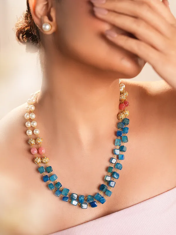 Oplya_Double_Strand_Semi_Precious_Stone_Necklace