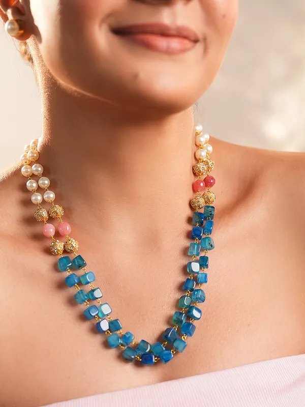 Oplya_Double_Strand_Semi_Precious_Stone_Necklace