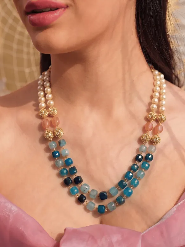 Oplya_Double_Strand_Semi_Precious_Stone_Necklace