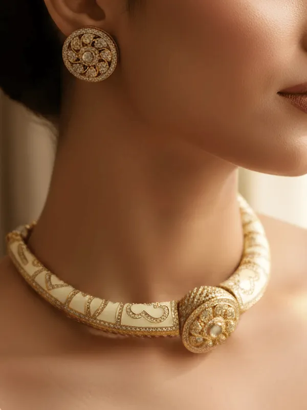 Cream_Blossom_Necklace_set