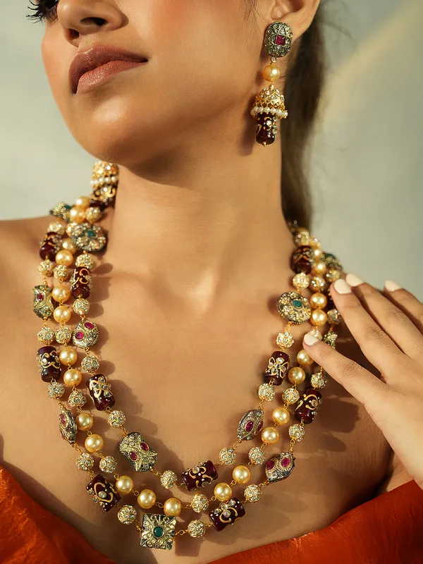 Seraph_Handpainted_Quartz_3_Layered_Long_Necklace