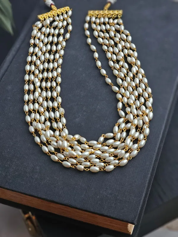 Binnis_Wardrobe_White_Grain_Multiple_Strands_Necklace_with_Semi-Precious_Rice_Pearls