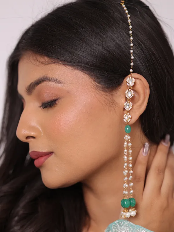 Nityara_Pearl_Kundan_Danglers