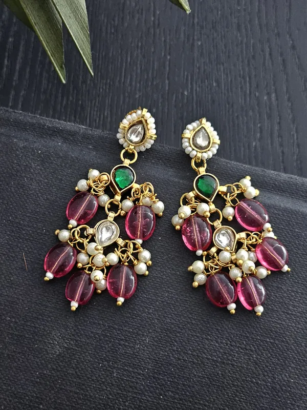 Rosy_Splendor_Pachi_Kundan_Necklace_Set
