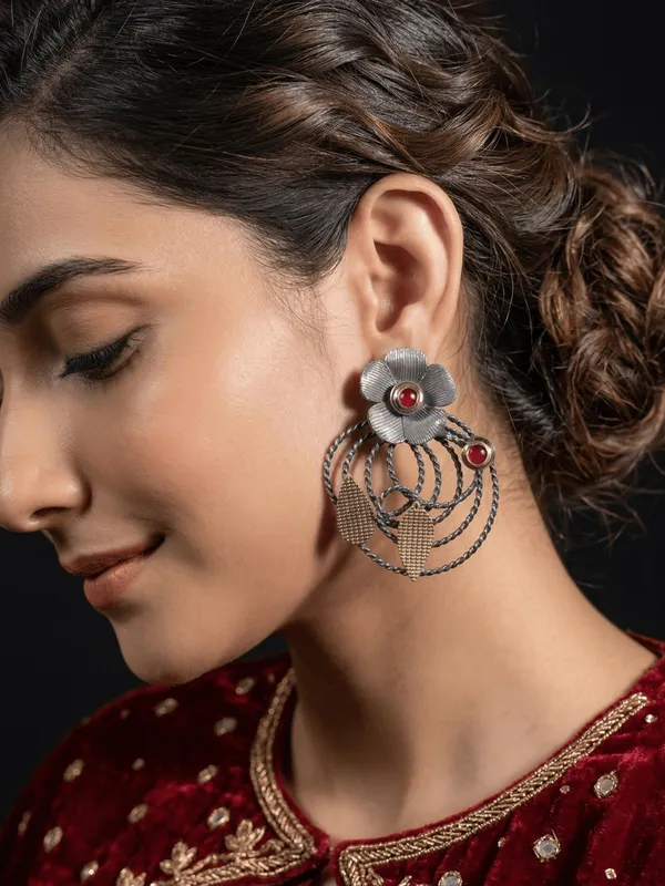 Dual_Toned_Brass_Earring