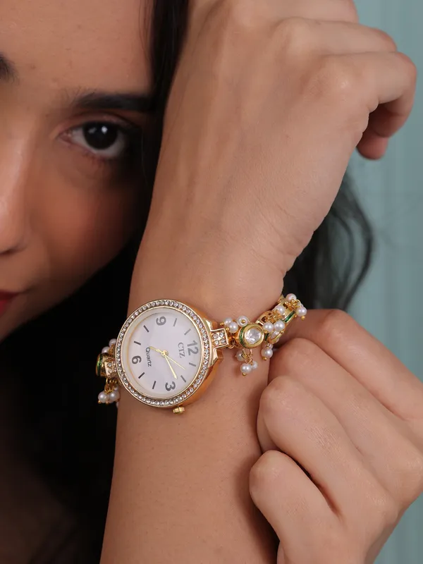 Regalith_Pachi_Kundan_Watch