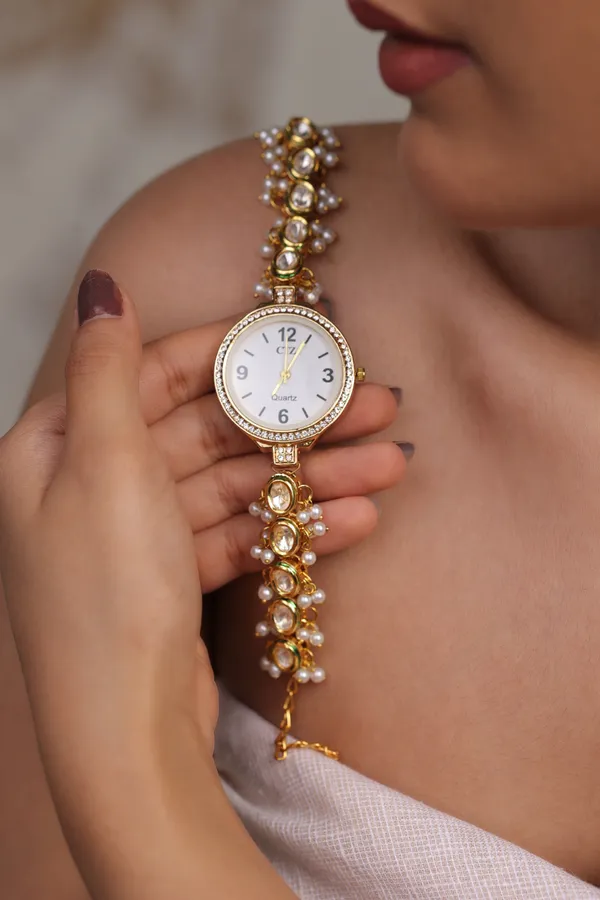 Regalith_Pachi_Kundan_Watch