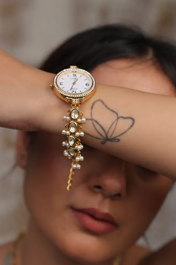Regalith_Pachi_Kundan_Watch