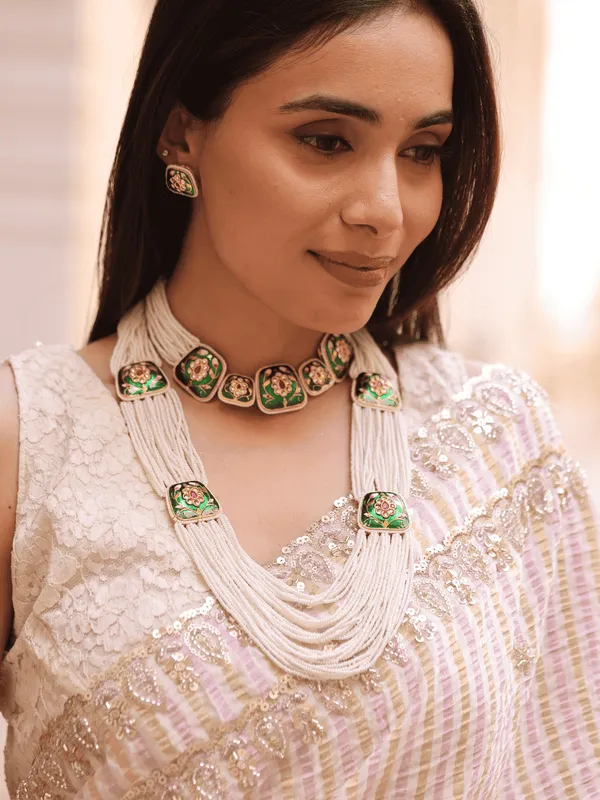 Emerald_Meadow_Choker_&_Long_Necklace_Set