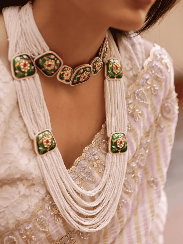 Emerald_Meadow_Choker_&_Long_Necklace_Set
