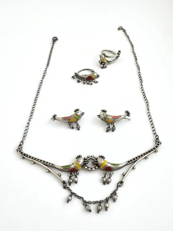 Meena_Bird_Necklace_Set