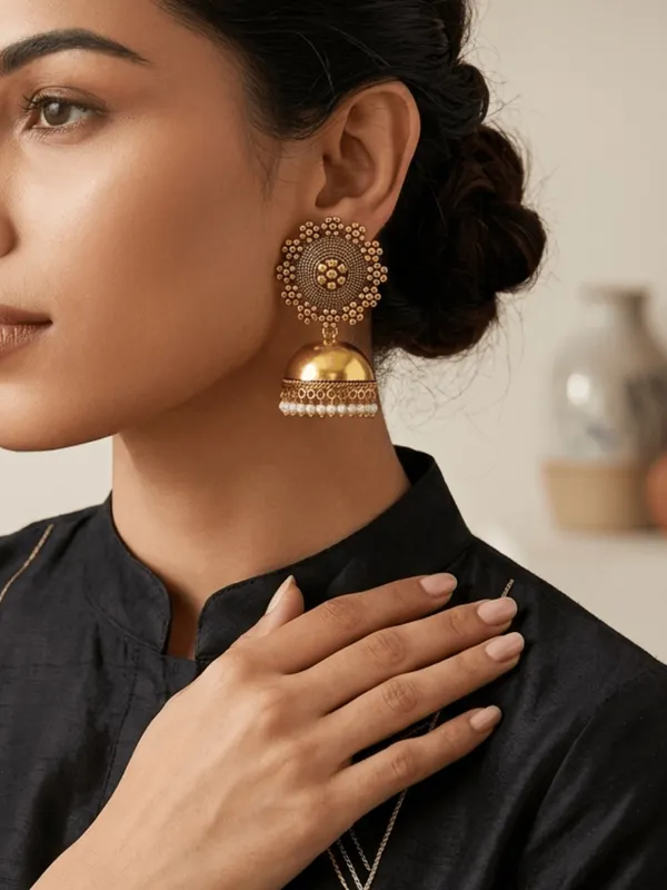 Gold_Toned_Brass_Jhumka_Earrings