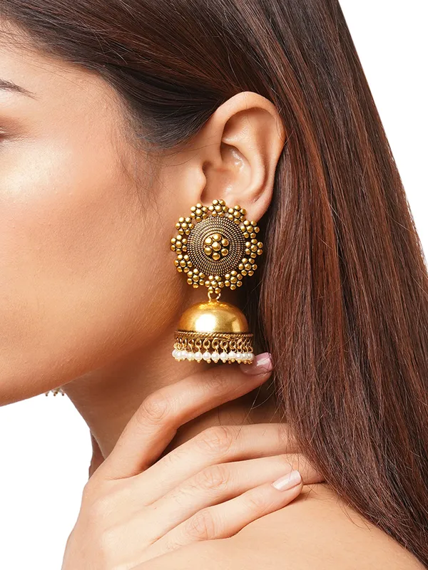 Gold_Toned_Brass_Jhumka_Earrings