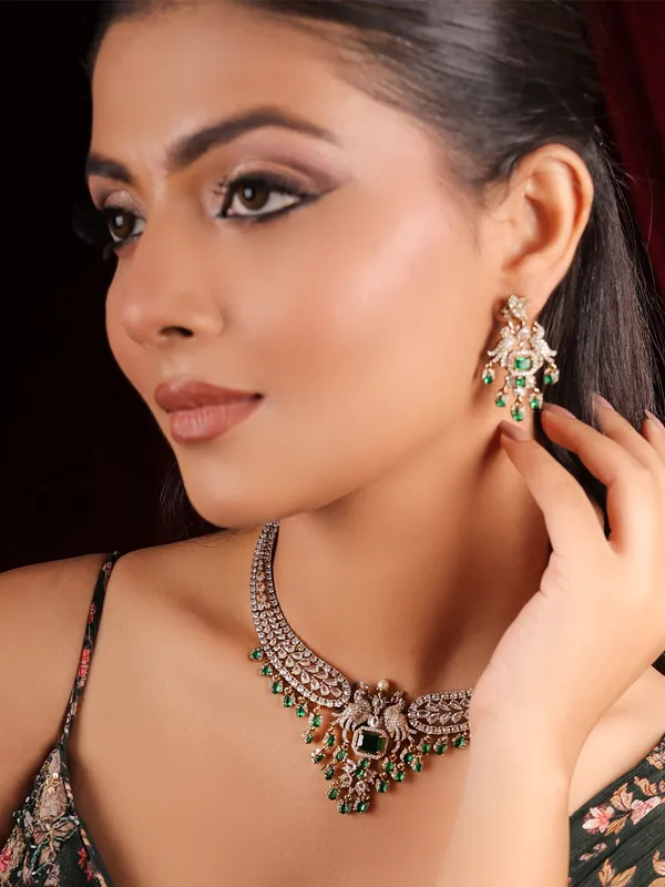 Radiant_Brass_peacock_motif_AD_Necklace_Set