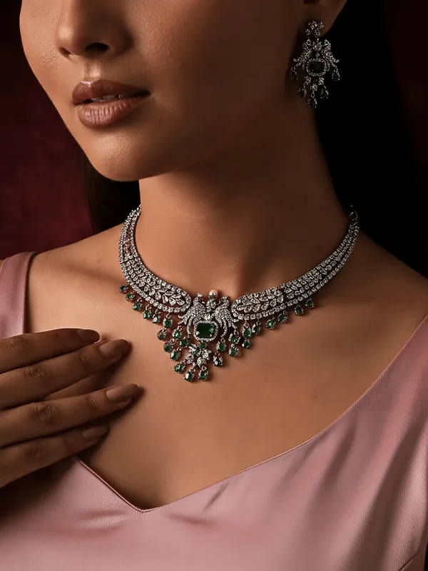 Radiant_Brass_peacock_motif_AD_Necklace_Set