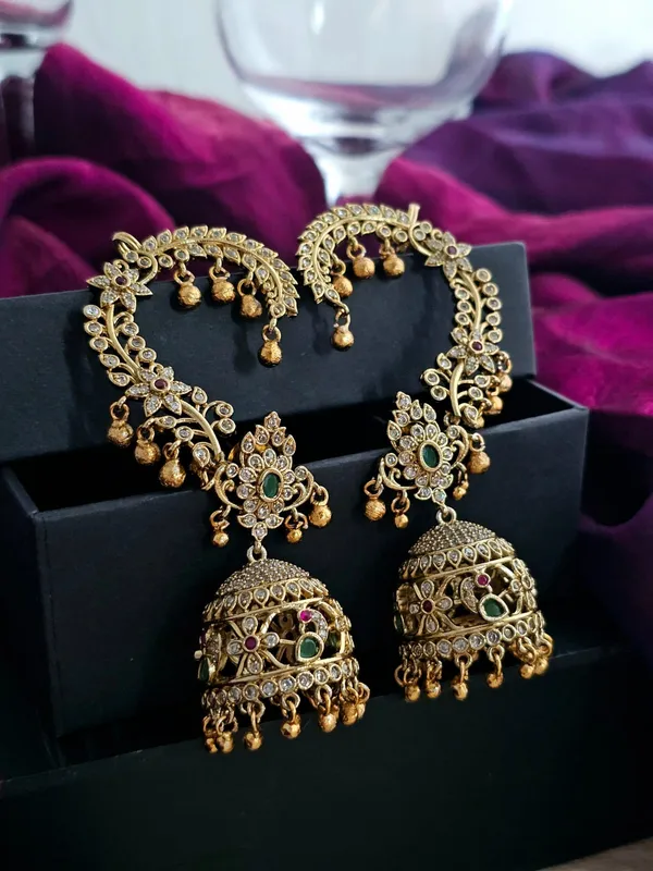 Gilded_Karnaphool_Ghungroo_Jhumka