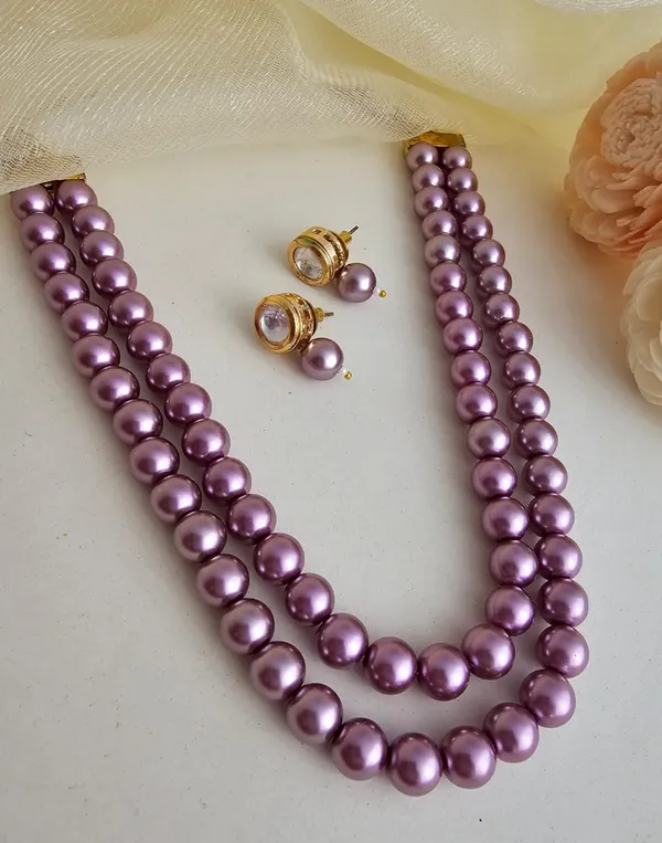 Ameline_Lavender_Pearl_Necklace_Set