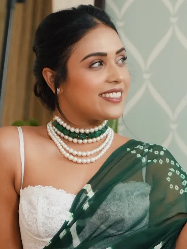 Arisha_Pearl_And_Emerald_Quartz_Choker_Set