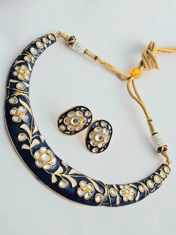 Blue_Velvet_Bloom_Necklace_Set_(Making_time_15_days)