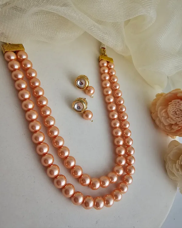 Golden_Semi-Precious_Pearl_Necklace_Set