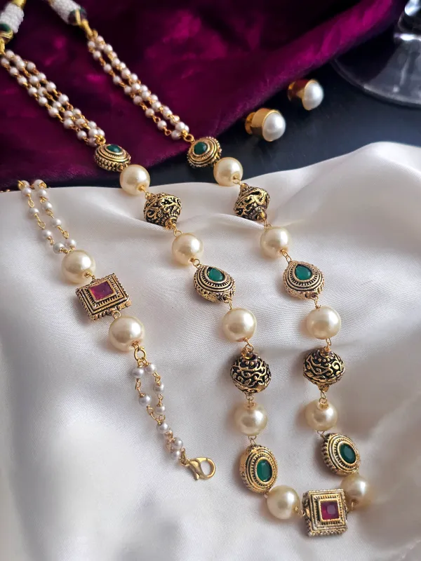 Celestia_Multicolor_Quartz_Pearl_Mala_Set_With_Bracelet