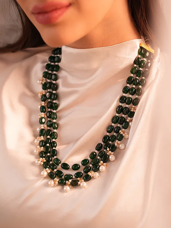 Divine_Duldul_Striking_Deep_Green_Duldul_and_Pearl_Necklace