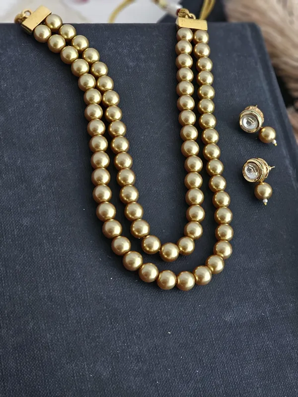 Ziva_Golden_2_Strand_Pearl_Elegance_Necklace_Set