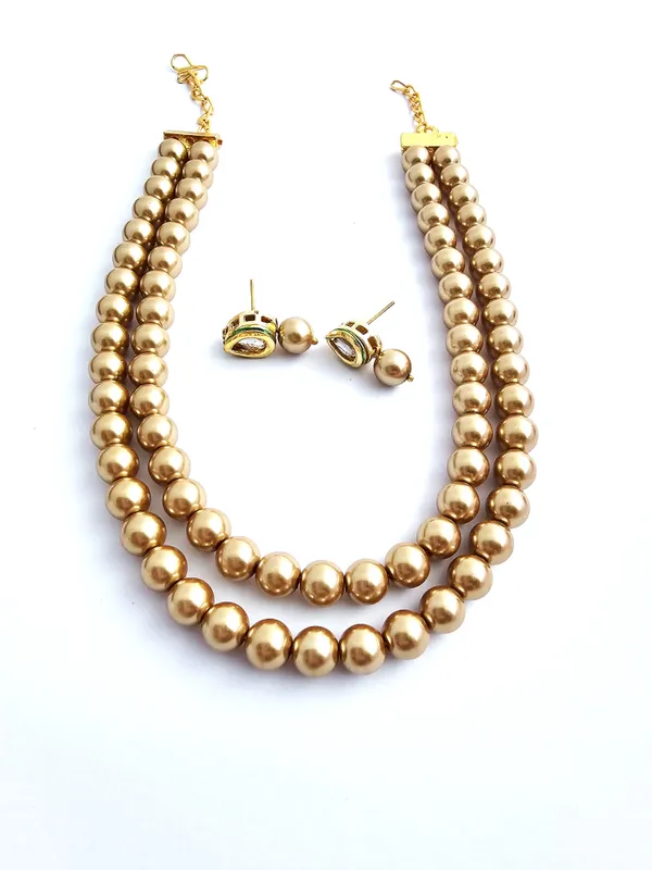 Ziva_Golden_2_Strand_Pearl_Elegance_Necklace_Set