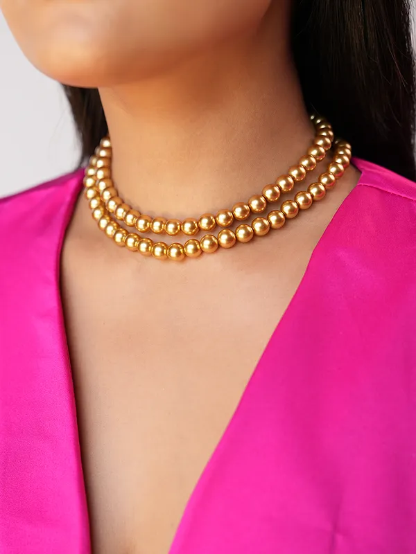 Ziva_Golden_2_Strand_Pearl_Elegance_Necklace_Set