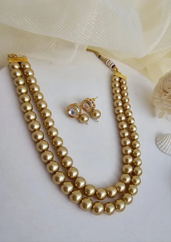 Ziva_Golden_2_Strand_Pearl_Elegance_Necklace_Set