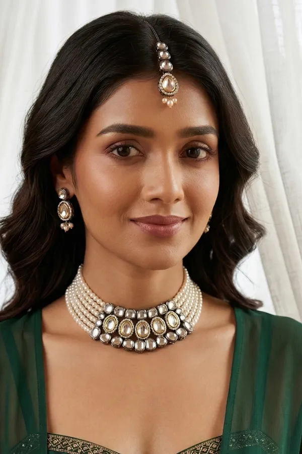 white_stone_kundan_jewellery_set_with_mang_tika
