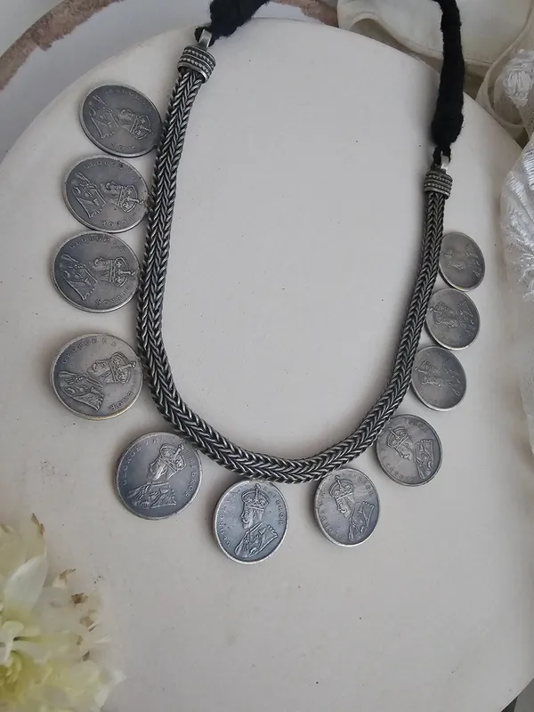 Trove_German_Silver_Antique_Coin_Necklace_with_Tassel_Adjustment