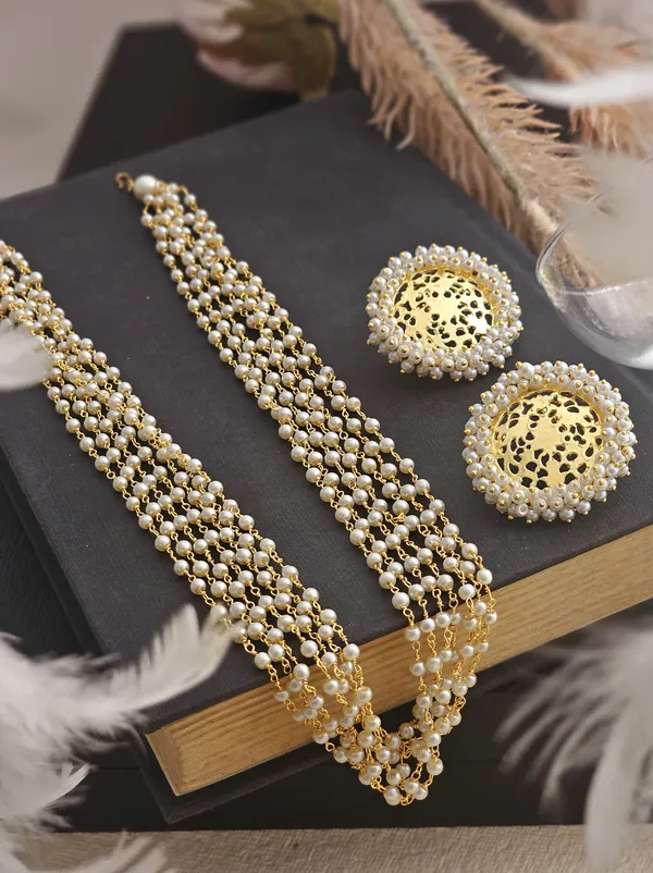 Amogha_Handcrafted_Multi_Strand_Pearl_Necklace_Set