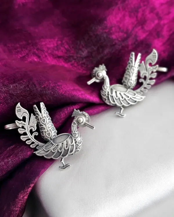 German_Silver_Peacock_Earcuff