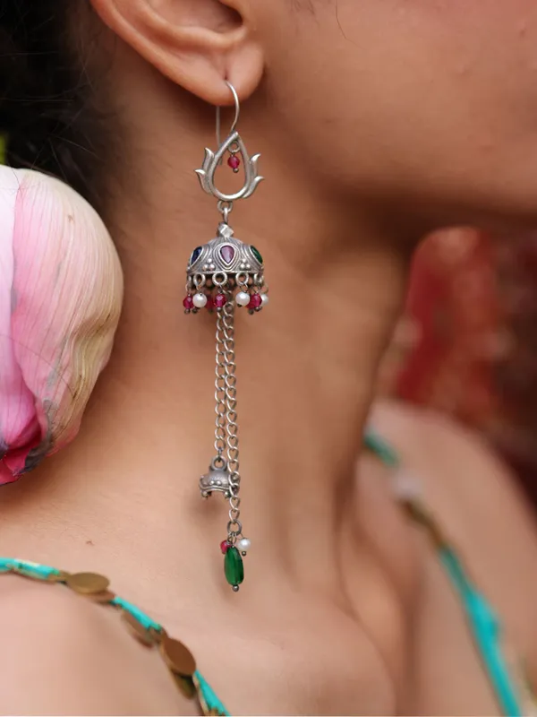 German_silver_antique_dangler_earring
