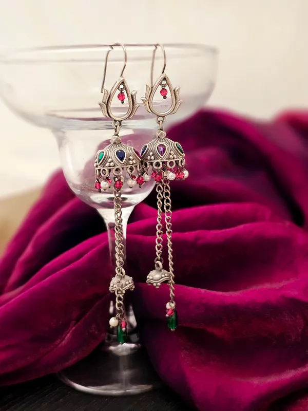 German_silver_antique_dangler_earring