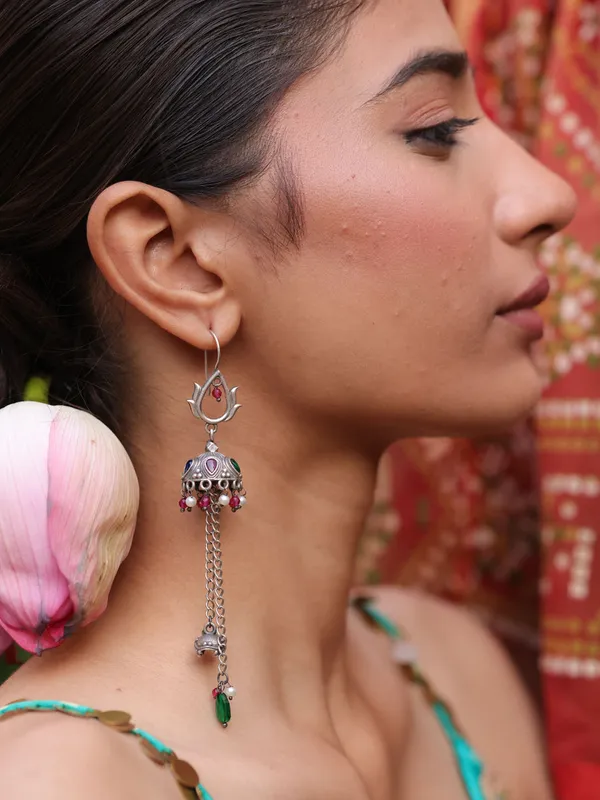German_silver_antique_dangler_earring