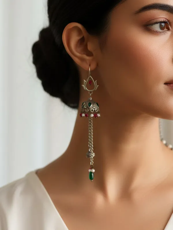 German_silver_antique_dangler_earring