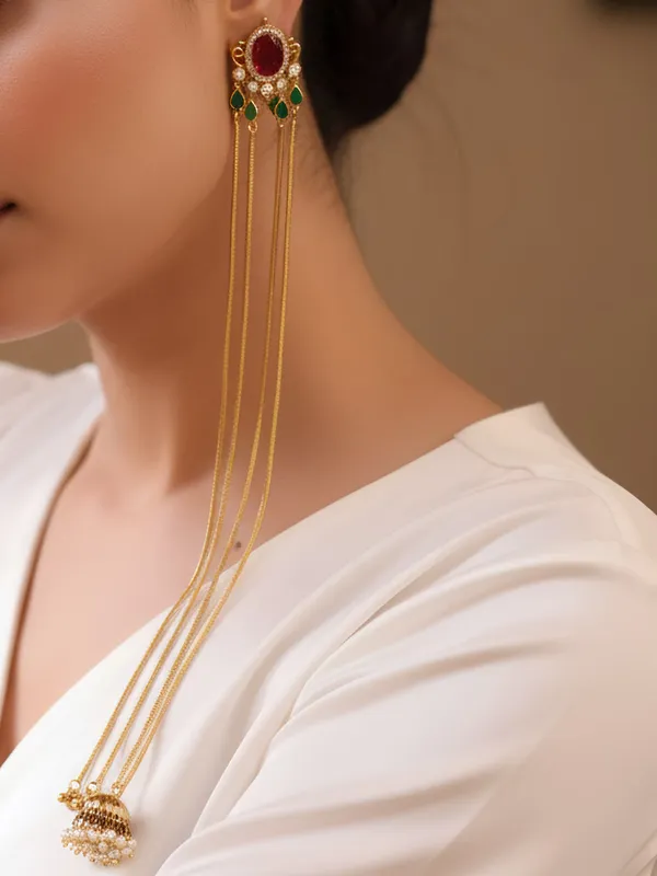 Scarlet_Gleam_Chain_Earrings