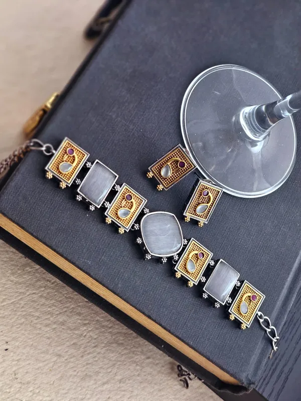Amaya_German_Silver_Choker_Set