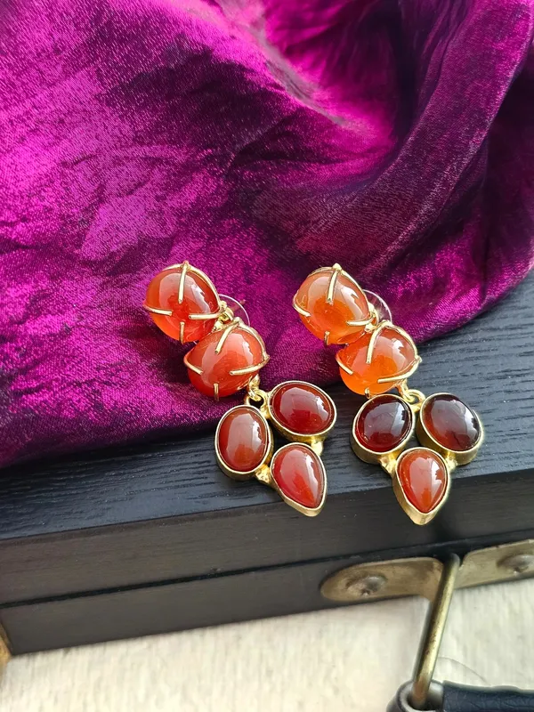 Red_Stone_Halo_Dangle_Earrings