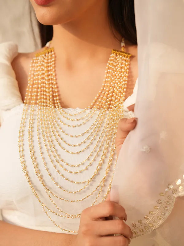 Riva_Layered_Semi-Precious_Pearl_and_Gold-Toned_Brass_Necklace