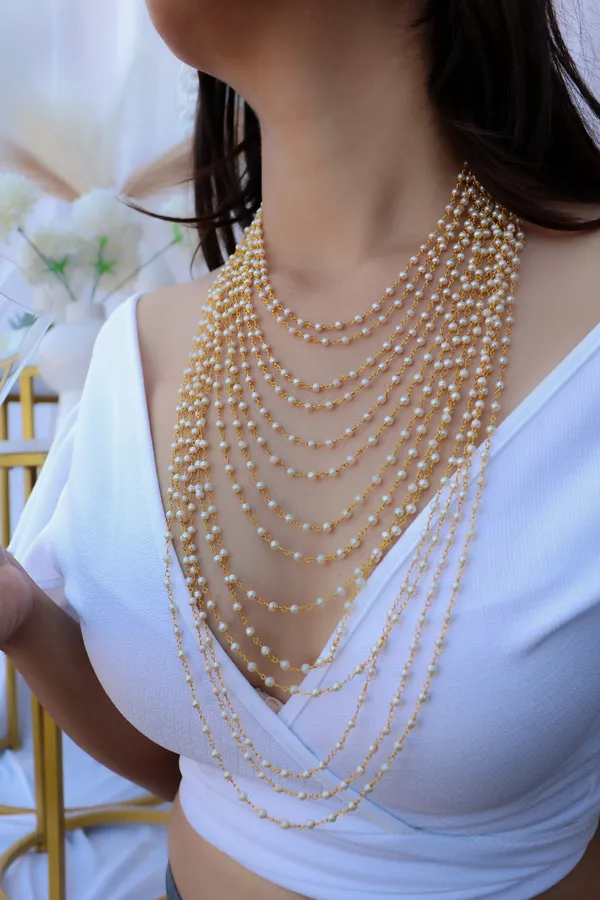 Riva_Layered_Semi-Precious_Pearl_and_Gold-Toned_Brass_Necklace