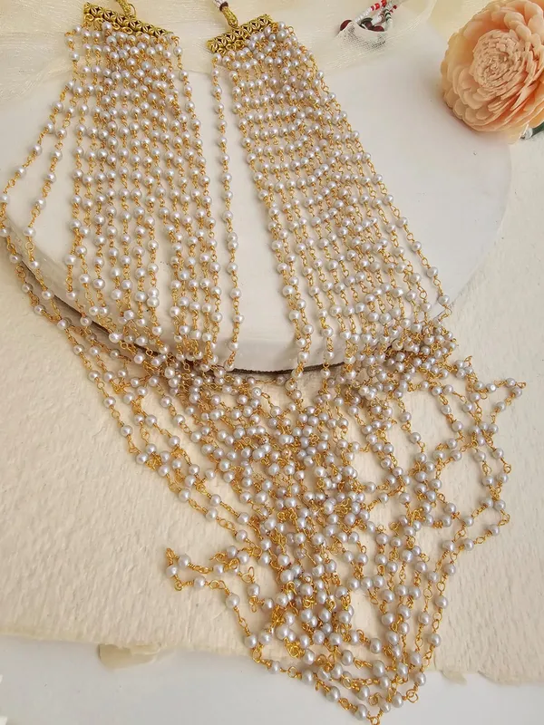 Riva_Layered_Semi-Precious_Pearl_and_Gold-Toned_Brass_Necklace