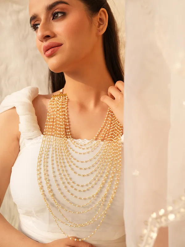 Riva_Layered_Semi-Precious_Pearl_and_Gold-Toned_Brass_Necklace