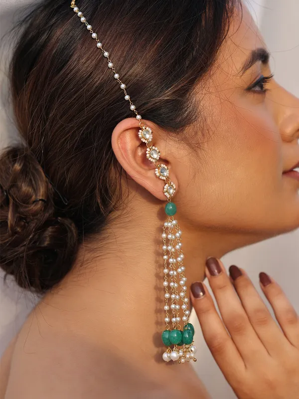 Nityara_Pearl_Kundan_Danglers