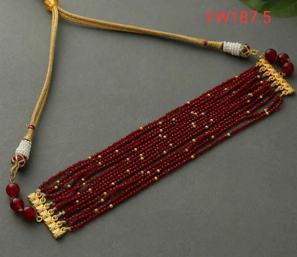 Maroon_Beaded_Choker