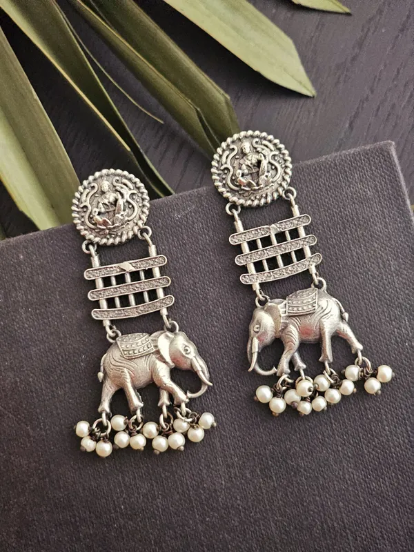 Women_Silver_Contemporary_Drop_Earrings