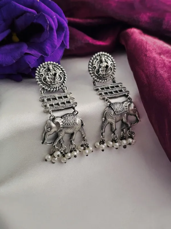 Women_Silver_Contemporary_Drop_Earrings