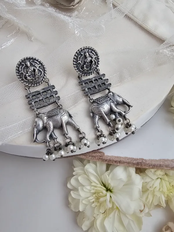 Women_Silver_Contemporary_Drop_Earrings